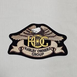 New HARLEY-DAVIDSON Motorcycles Embroidered Patch "HARLEY OWNERS GROUP" (H-O-G)